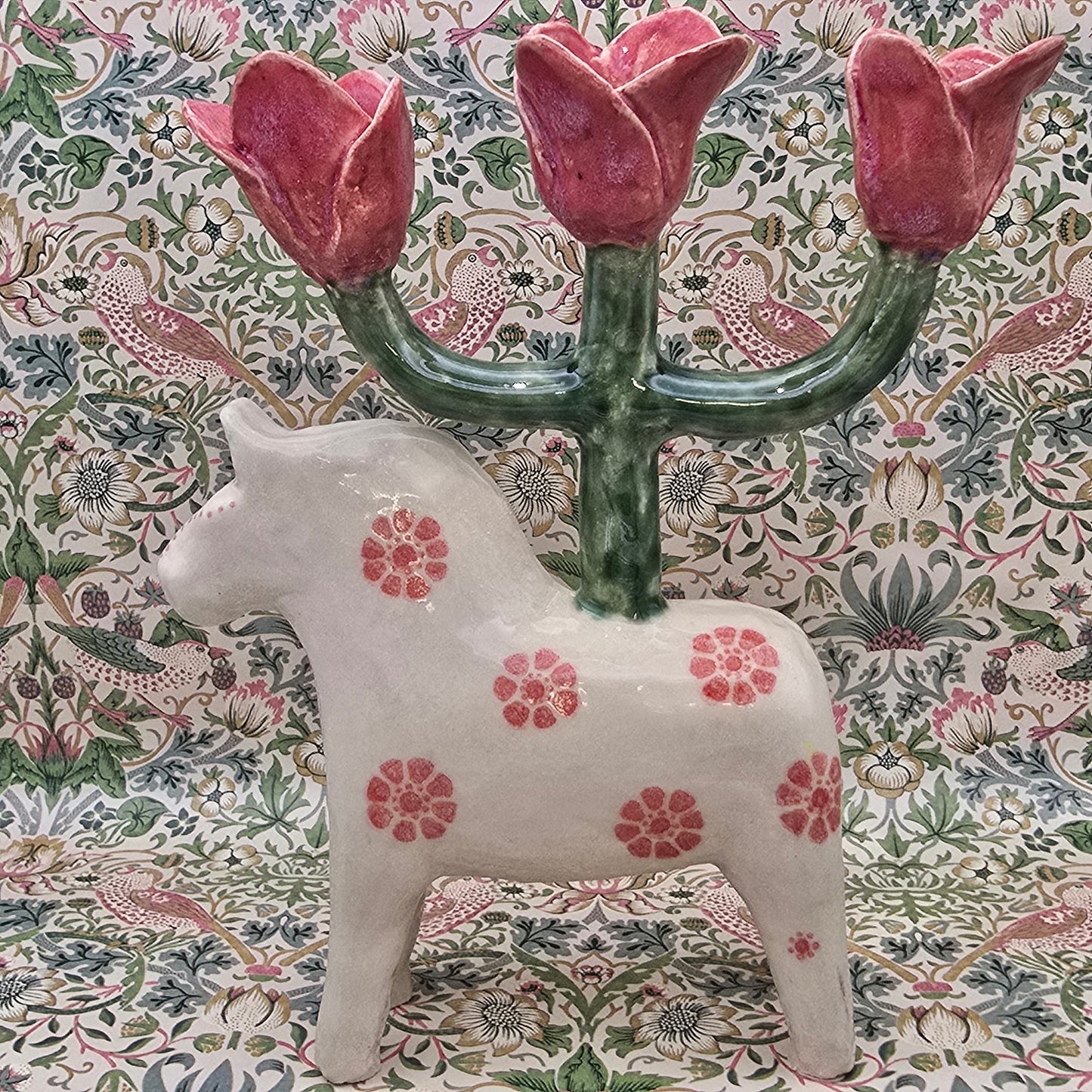 Swedish Horse 'Dalahäst' Tripple Candle holder