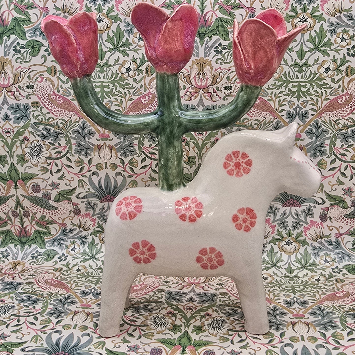 Swedish Horse 'Dalahäst'  Tripple Candle holder