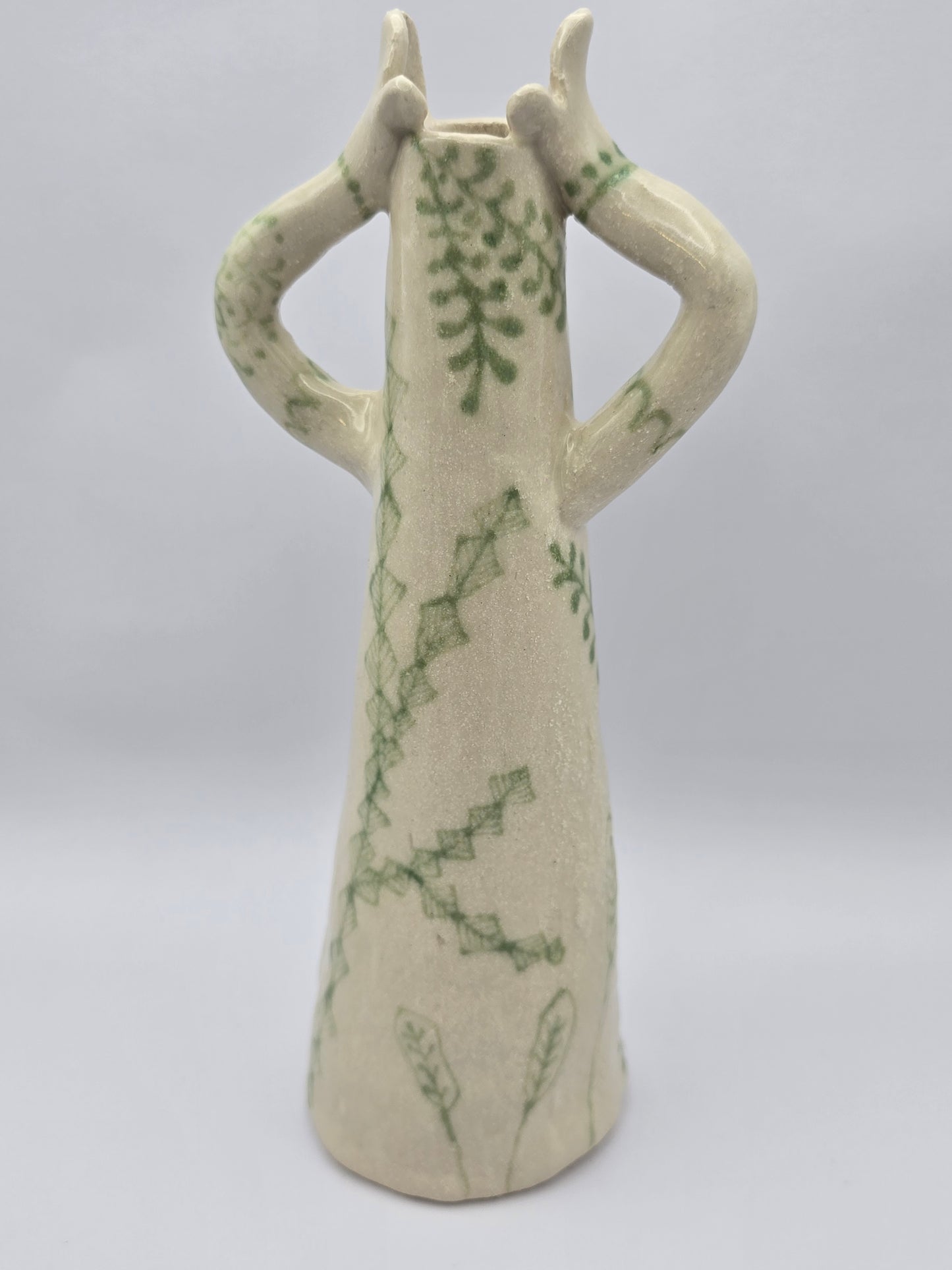Green & White Folk Lady Tulip