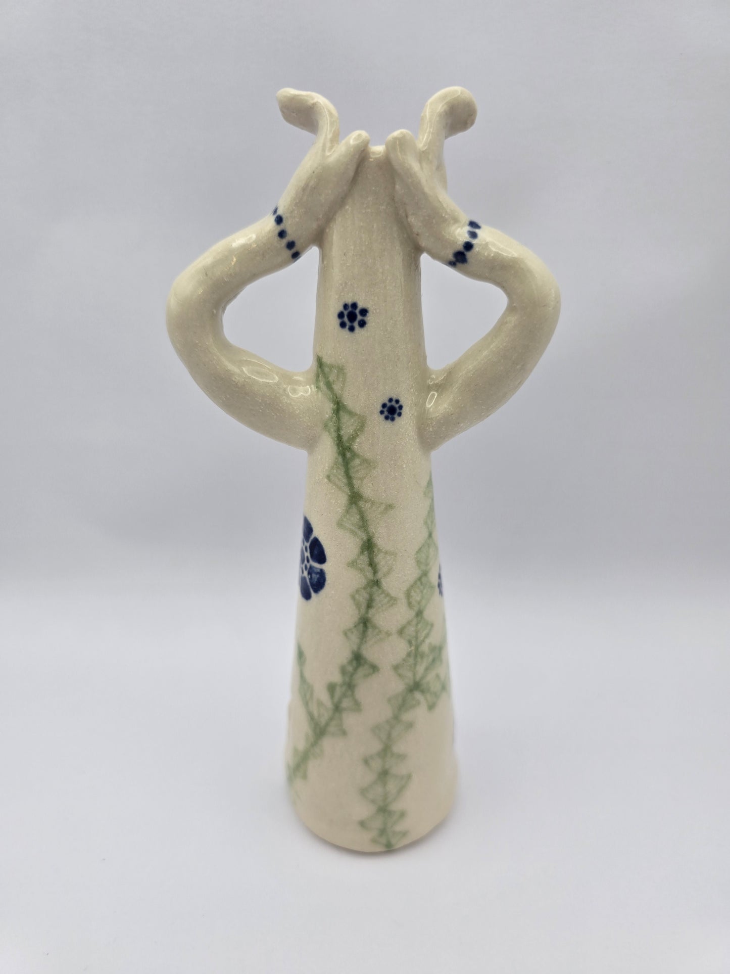 Folk lady Blue & Green