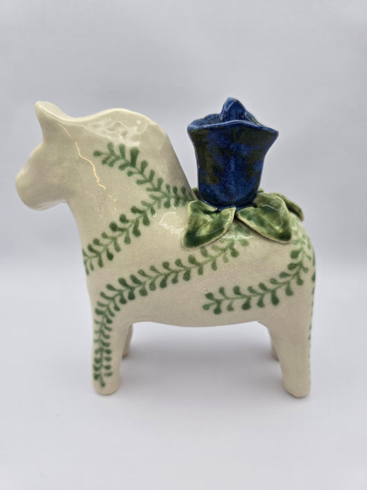 Swedish 'Dalahäst' Candle Holder