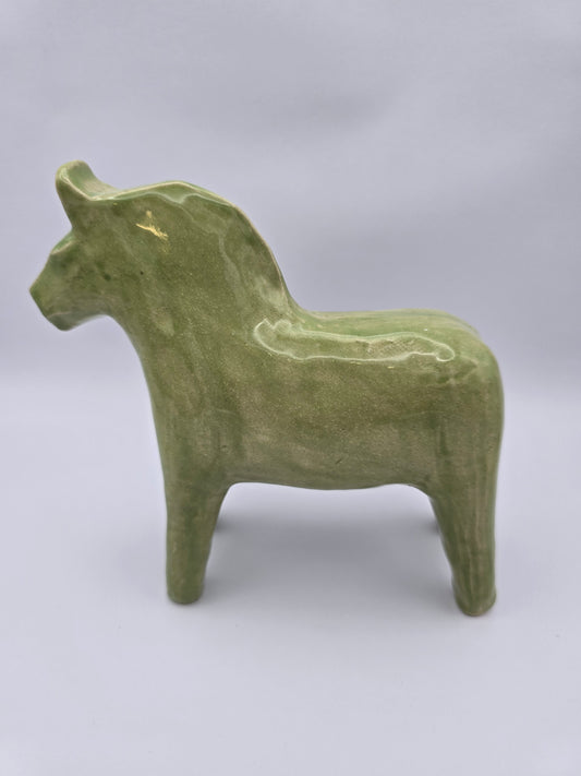 Green Swedish 'Dalahäst'
